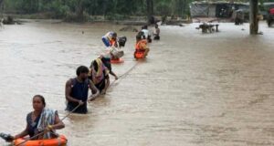 हासमुंद में उफनते नाले में फंसे 14 मजदूरों का सेना ने किया सफल रेस्क्यू