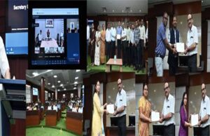 ई-ऑफिस एवं समयबद्ध उपस्थिति में उत्कृष्ट प्रदर्शन करने वाले अधिकारी-कर्मचारी सम्मानित