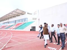 महिला एशियन चैंपियनशिप की तैयारियों को लेकर मंत्री सारंग नाथुबरखेड़ा अंतरराष्ट्रीय स्पोर्ट्स कॉम्पलेक्स का किया निरीक्षण