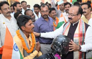 रायपुर : तिपहिया स्कूटी से बढ़ेगी दिव्यांगजनों की आत्मनिर्भरता : अरुण साव