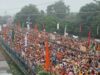 सीवन घाट पर एंट्री रोकी, श्रद्धालुओं की भारी भीड़: सीहोर में 11 किमी लंबी कांवड़ यात्रा शुरू