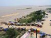 पटना में गंगा का जलस्तर घटा, फिर भी खतरे के निशान से ऊपर; दियारा इलाकों में पानी जमा