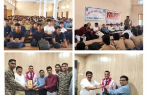 ऋषिगालव महाविद्यालय में टीबी मुक्त भारत अभियान के तहत जागरूकता व्याख्यान, पूर्व एनसीसी कैडेट के लेफ्टिनेंट बनने पर भव्य स्वागत