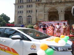 यूपी पुलिस के बेड़े में शामिल हुए 87 नए इंटरसेप्टर वाहन