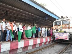 कैबिनेट मंत्री लखनलाल देवांगन ने कोरबा रेलवे स्टेशन से भारत गौरव टूरिस्ट ट्रेन को हरी झंडी दिखाकर किया रवाना, बुजुर्गों को दी शुभकामनाएं